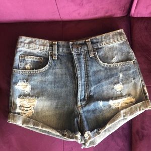 Carmar denim shorts snake patches